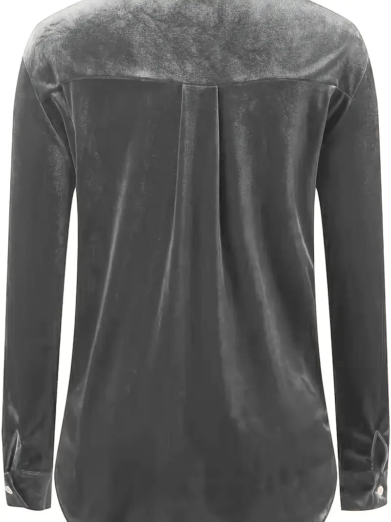 Geanie - Camisa De Manga Larga Con Bolsillos Delanteros