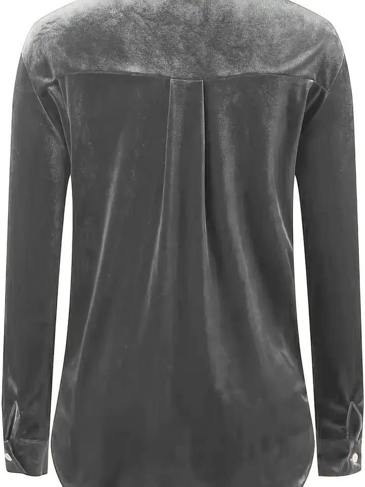 Geanie - Camisa De Manga Larga Con Bolsillos Delanteros