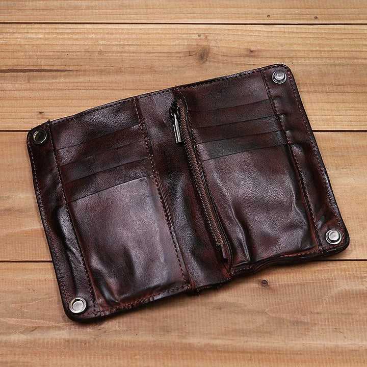 EliteHide - Cartera De Cuero Con Ranuras Para Varias Tarjetas Hecha a Mano