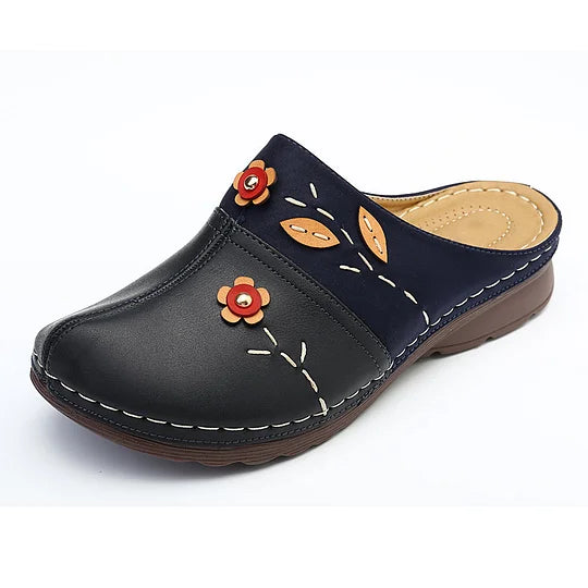 Janeth - Sandalias De Cuña De Cuero