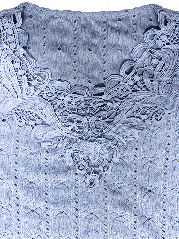 Rickea - Elegante Blusa De Manga Corta