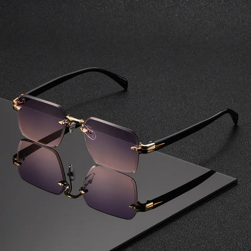 OptoSleek - Gafas Cuadradas Sin Montura