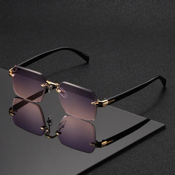 OptoSleek - Gafas Cuadradas Sin Montura