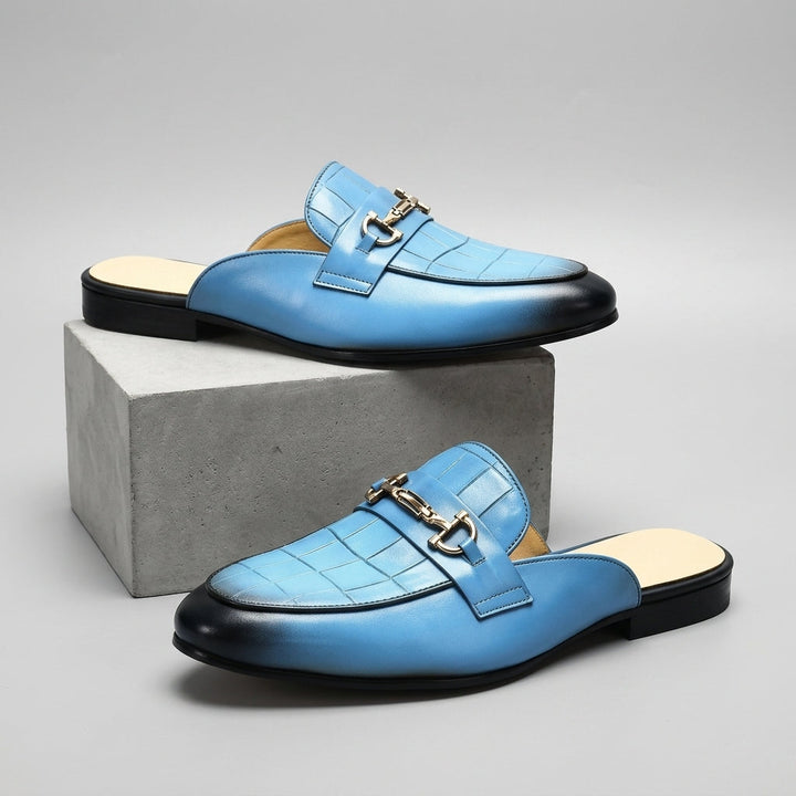 Idris - Zapatos De Cuero Sin Talón