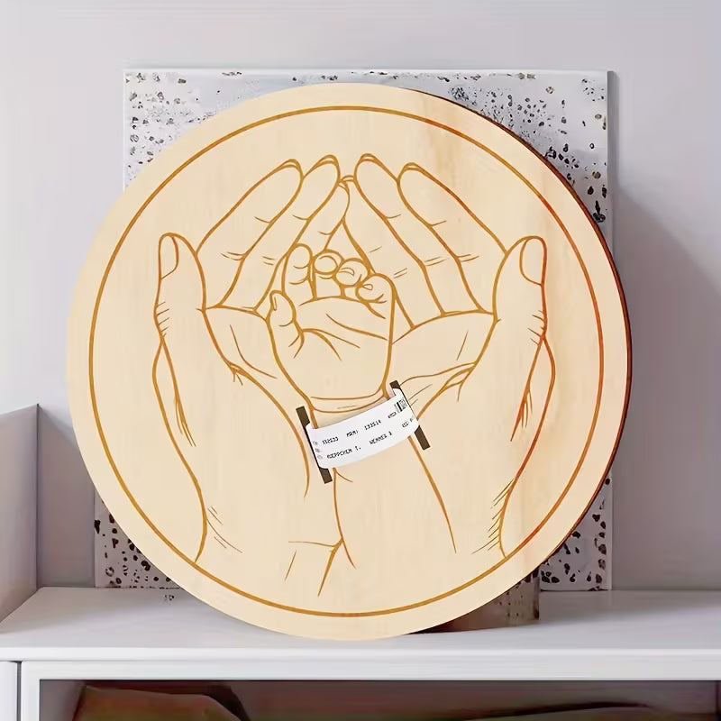 BirthMark - Placa de Madera para Pulsera de Nacimiento