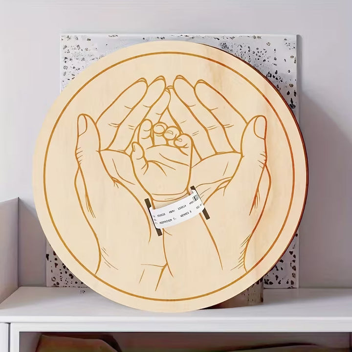 BirthMark - Placa de Madera para Pulsera de Nacimiento