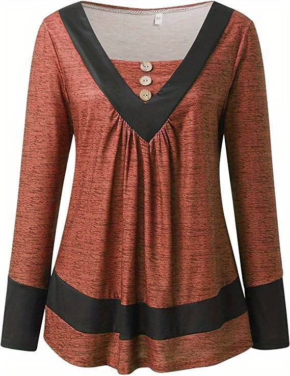 Umangi - Camiseta de Manga larga Con Botones