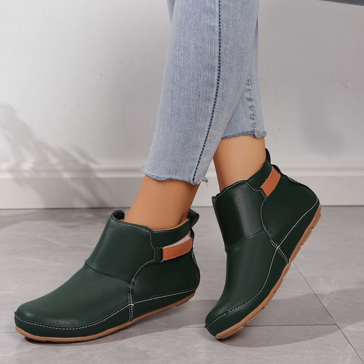 Elenya - Botines Sin Cordones de Piel Sintética