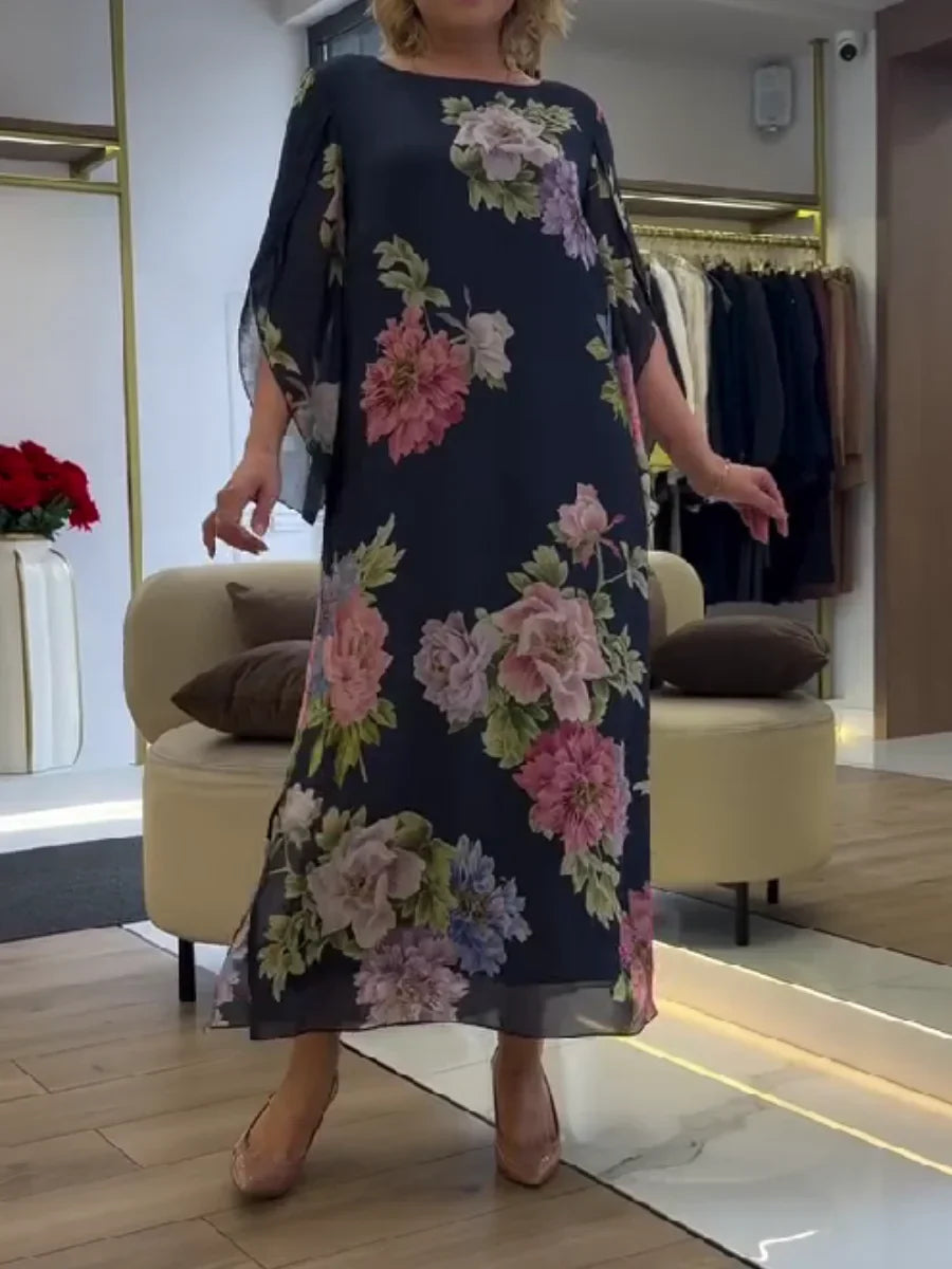 Yael - Vestido Largo Con Estampado Floral