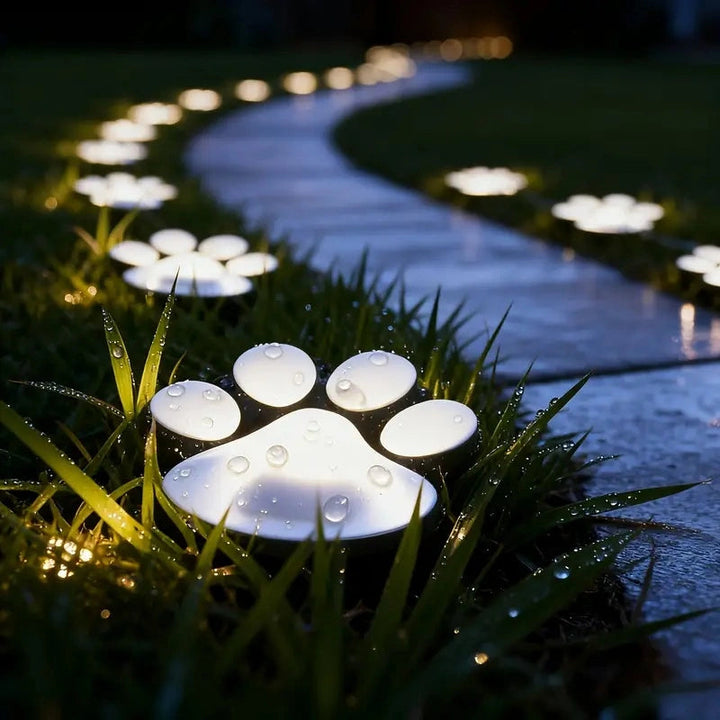 PawGlow - Luz LED Solar para Exteriores Para el Jardín Luces para Patas