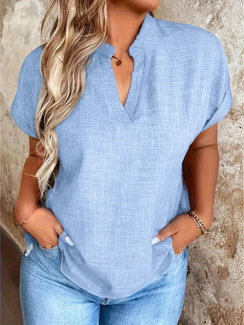 Rosabelle - Blusa Informal Con Cuello En V
