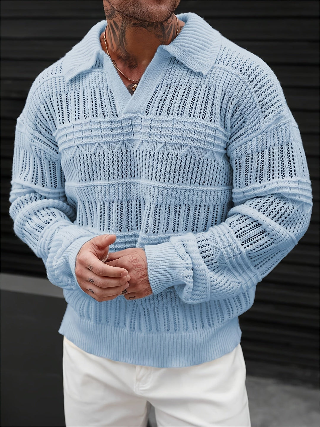 Wesley - Jersey De Manga Larga Con Diseño Recortado