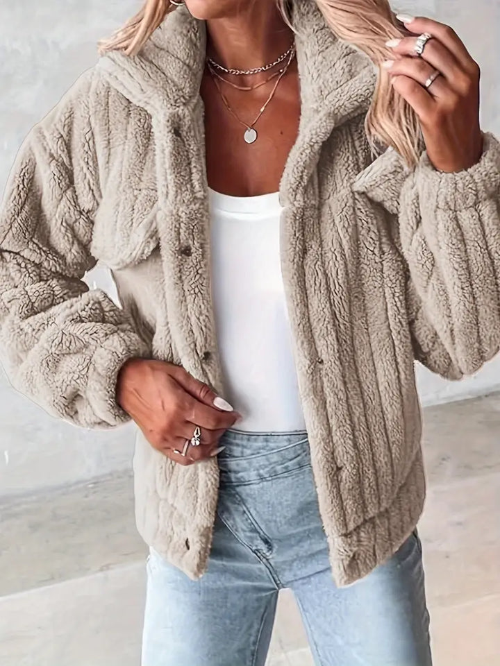 Narin - Informal Chaqueta Teddy Con Falso Bolsillo