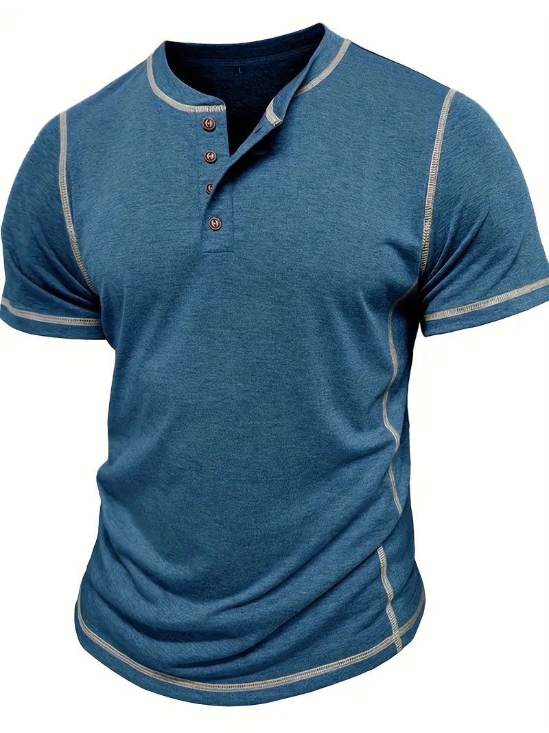 Orazio - Manga Corta Camiseta Con  Botón