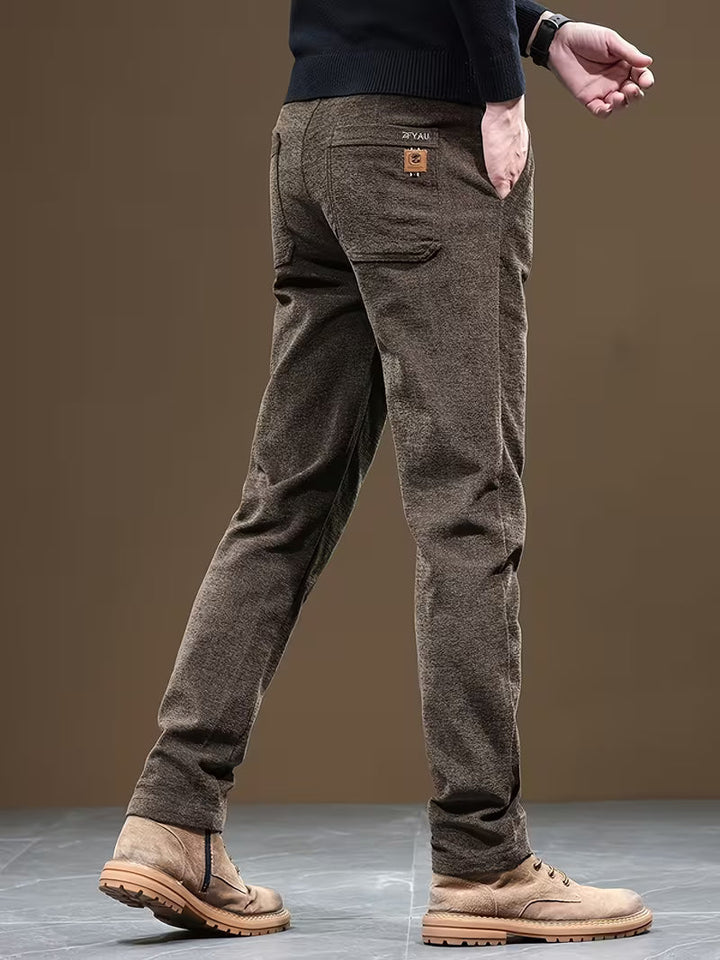 Talcott - Pantalones Informales de Corte Ajustado y Textura