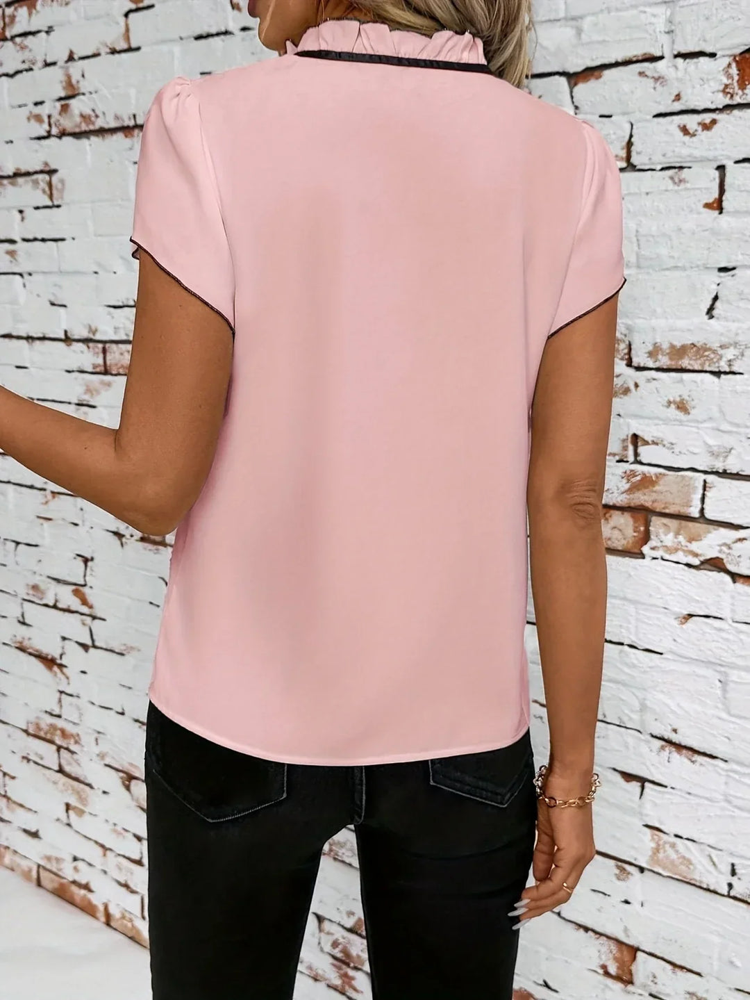 Bethany - Camisa De Manga Corta Con Bloques De Color