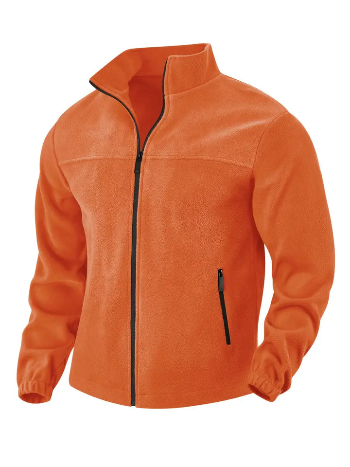 Barron - Chaqueta Informal De Forro Polar Con Cremallera y Bolsillo