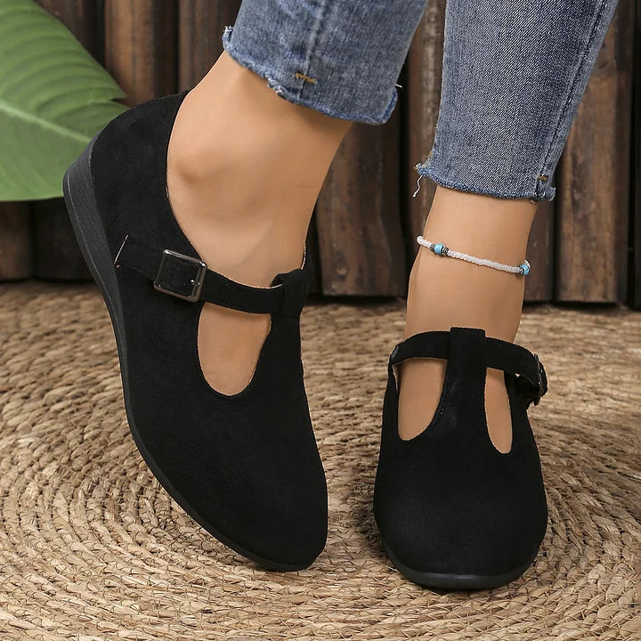 Nannie - Mocasines Ortopédicos Cómodos Con Hebilla