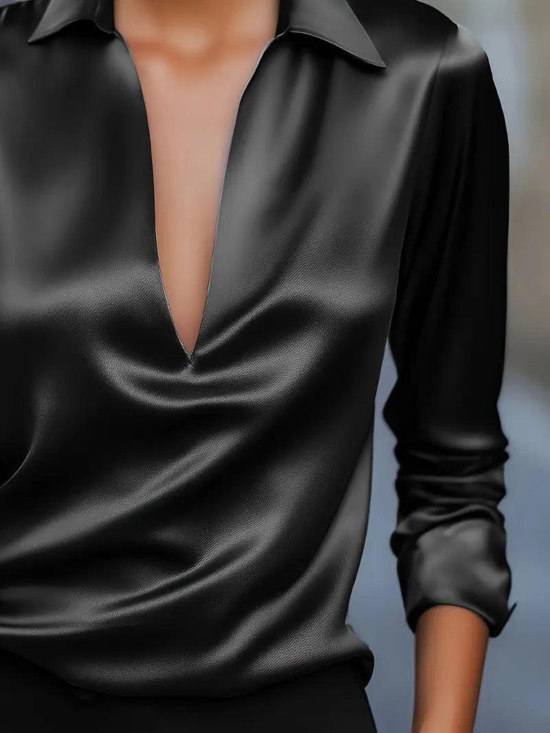 Nadene - Blusa Premium Con Cuello En V