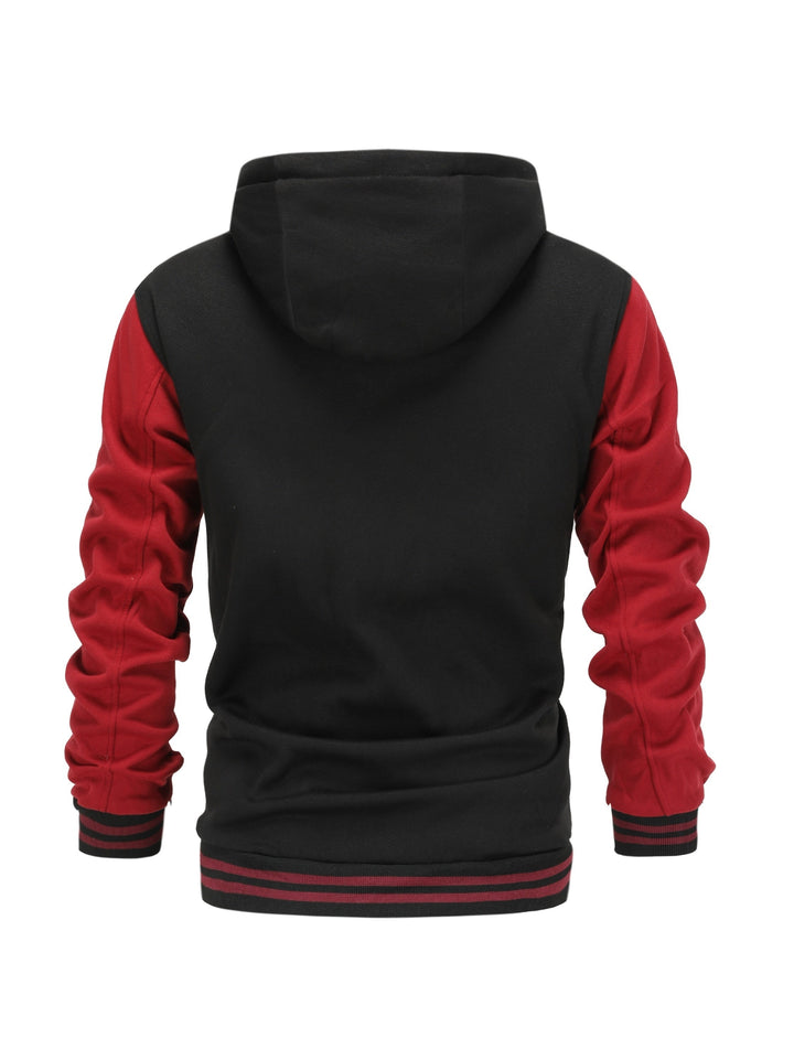 Askhat - Chaqueta De Béisbol De Manga Larga Con Capucha