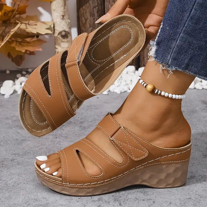 Rowella - Sandalias De Cuña Con Correa Y Mucho Estilo