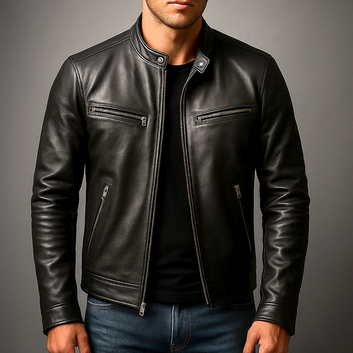 Hador - Chaqueta de Cuero Vintage