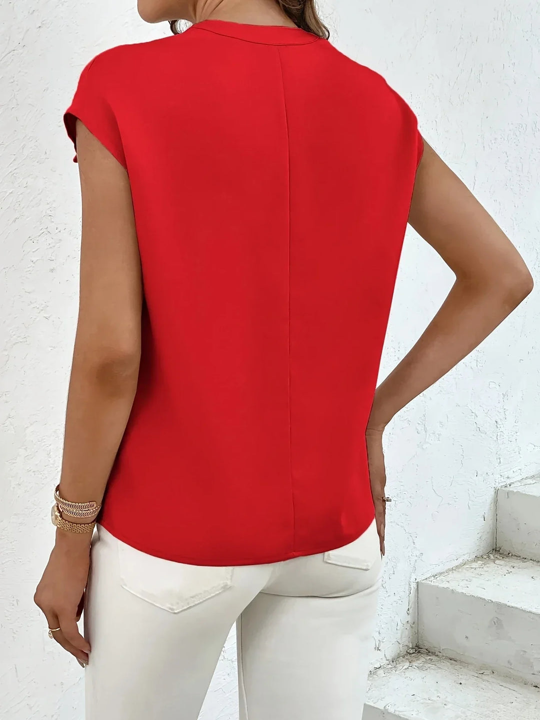 Marquita - Camisa Informal De Manga Corta Con Bolsillos Para El Verano