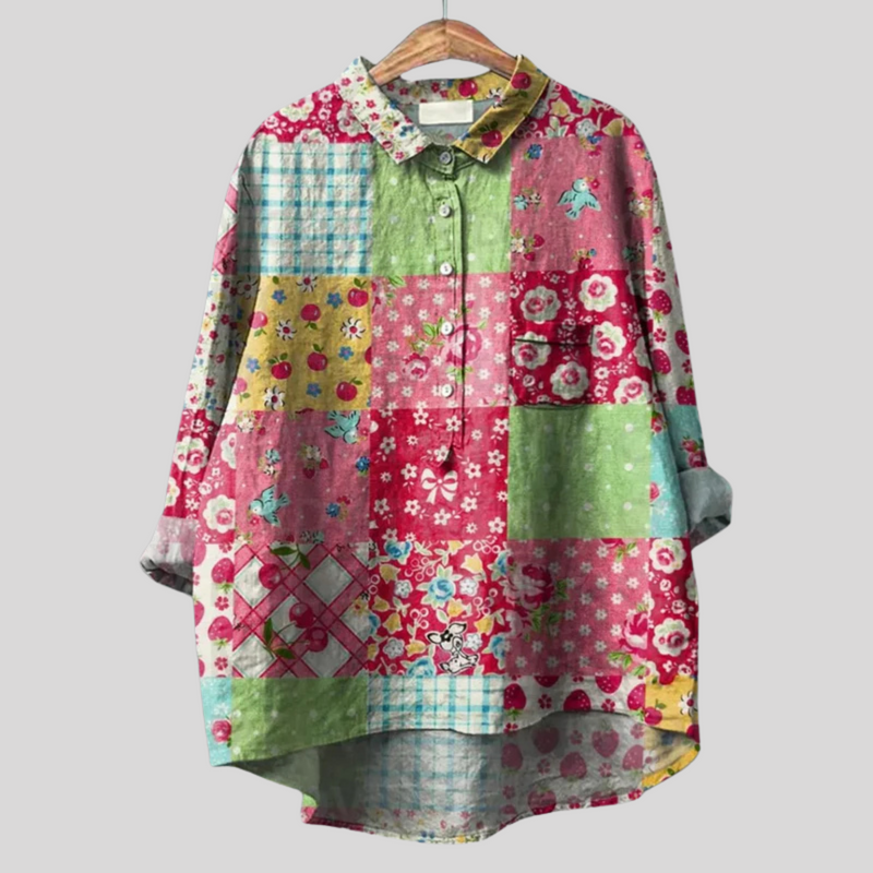 Matilde - Camisa Floral Hecha a Mano