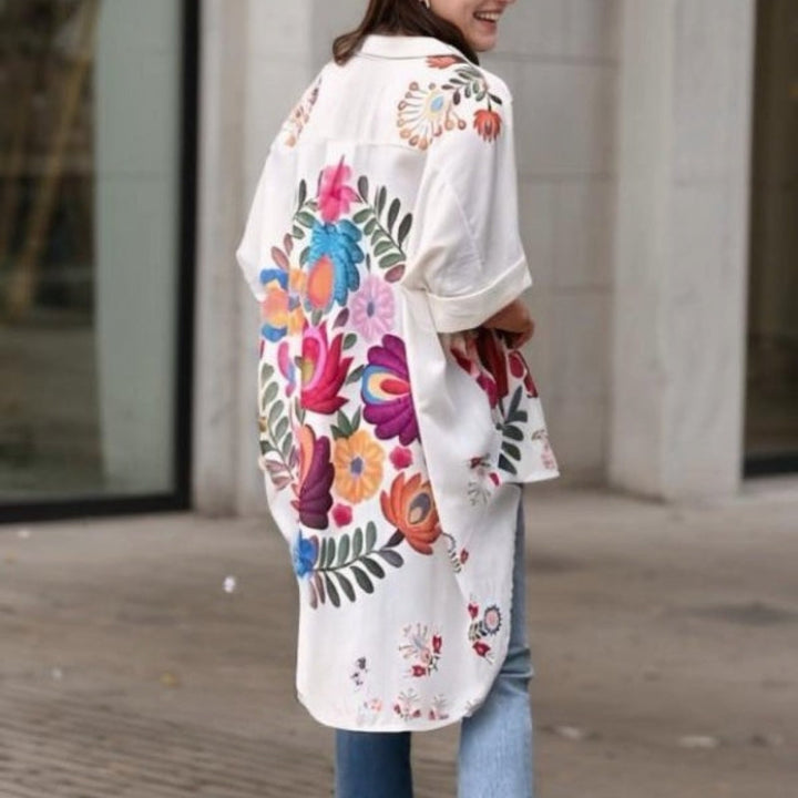 Rossella - Camisa Elegante Con Estampado Floral