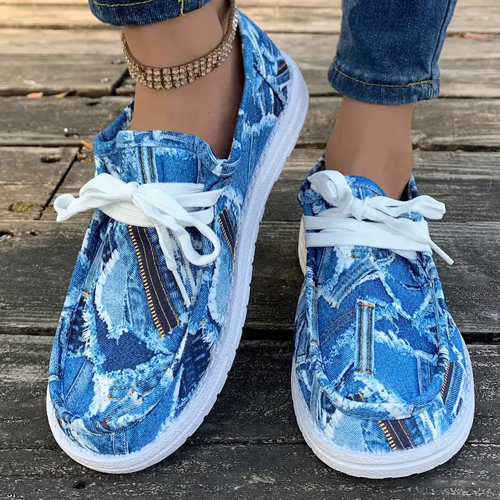 Ulanda - Zapatillas Antideslizantes Con Estampado Denim