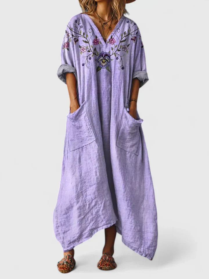 Chathumi - Vestido Elegante Con Estampado