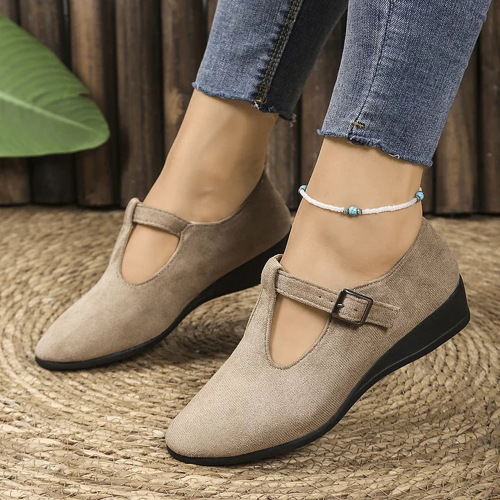 Nannie - Mocasines Ortopédicos Cómodos Con Hebilla