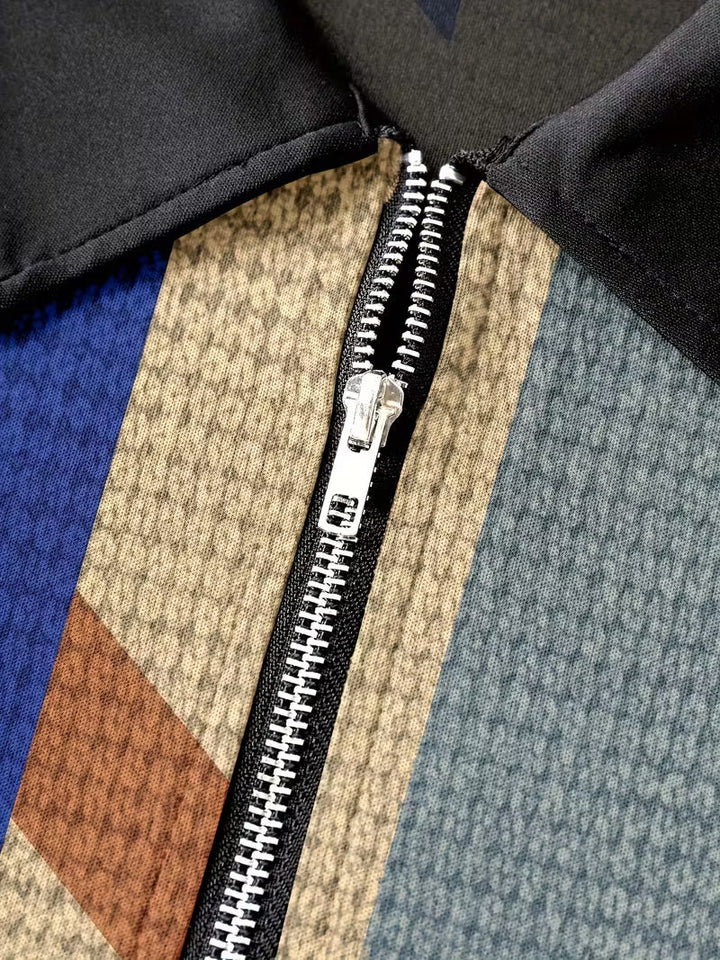 Thomson - Camisa De Manga Larga Con Media Cremallera