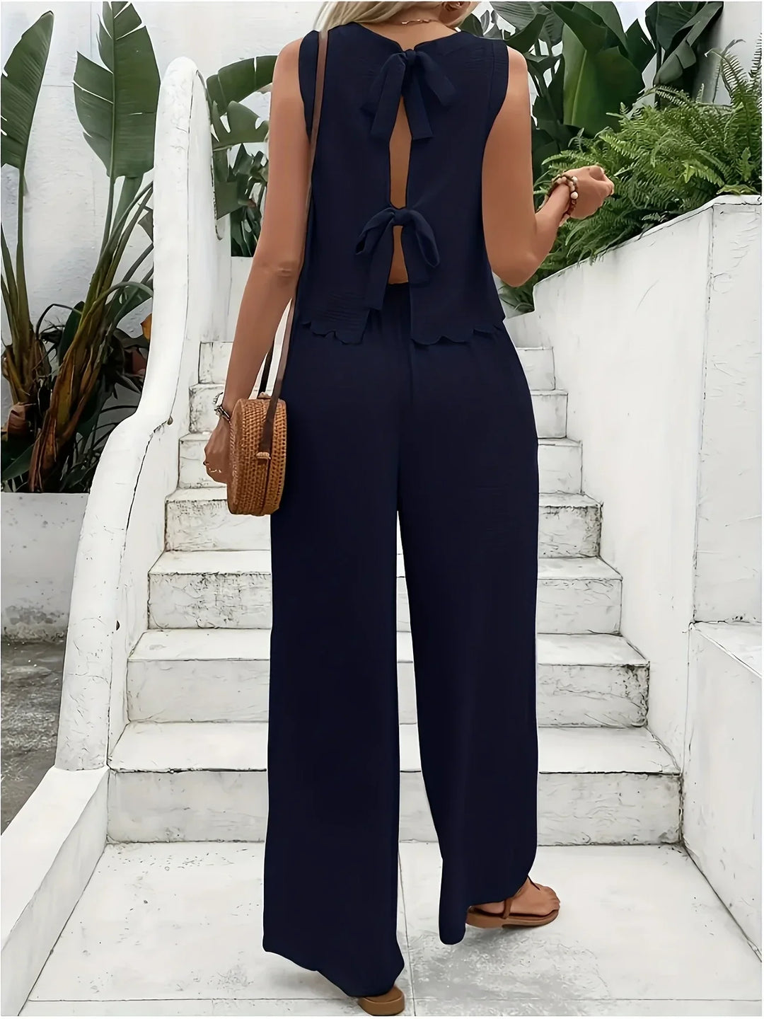 Raya - Elegante Conjunto De Dos Piezas Sin Mangas