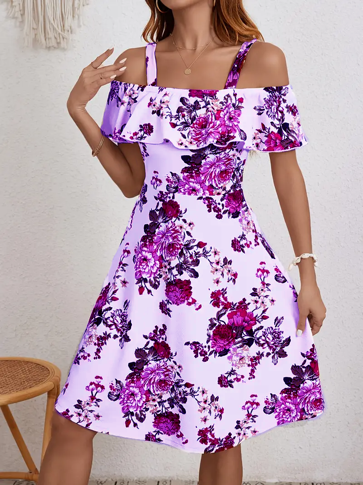 Rosanne - Elegante Vestido Con Estampado Floral