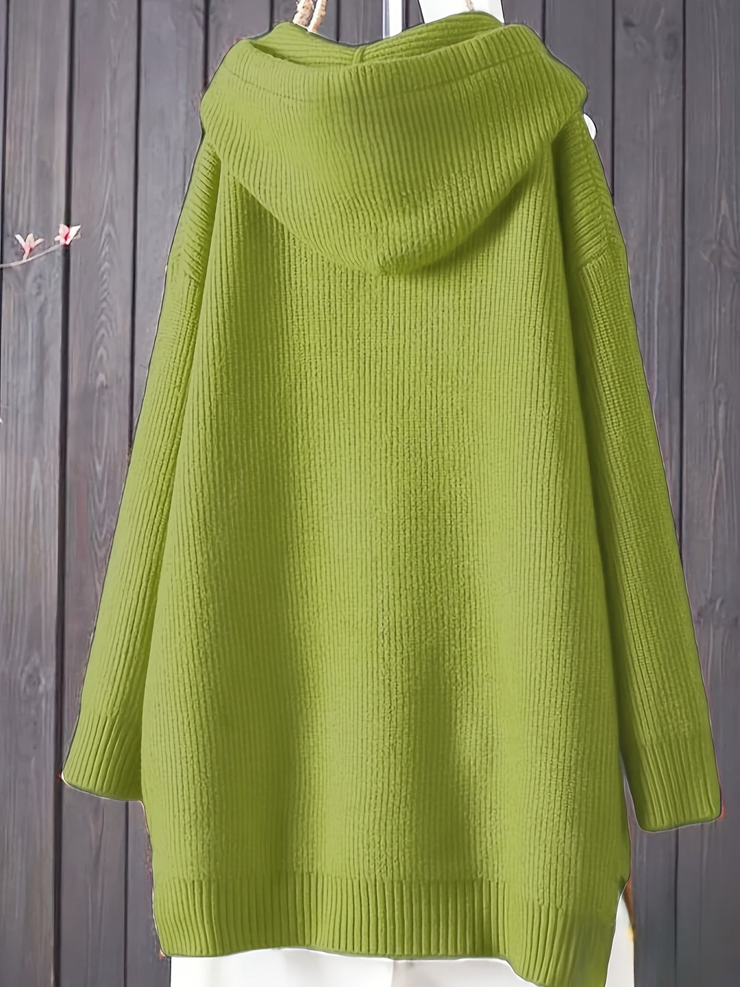 Genivee - Sudadera Con Capucha De Punto Manga Larga Informal