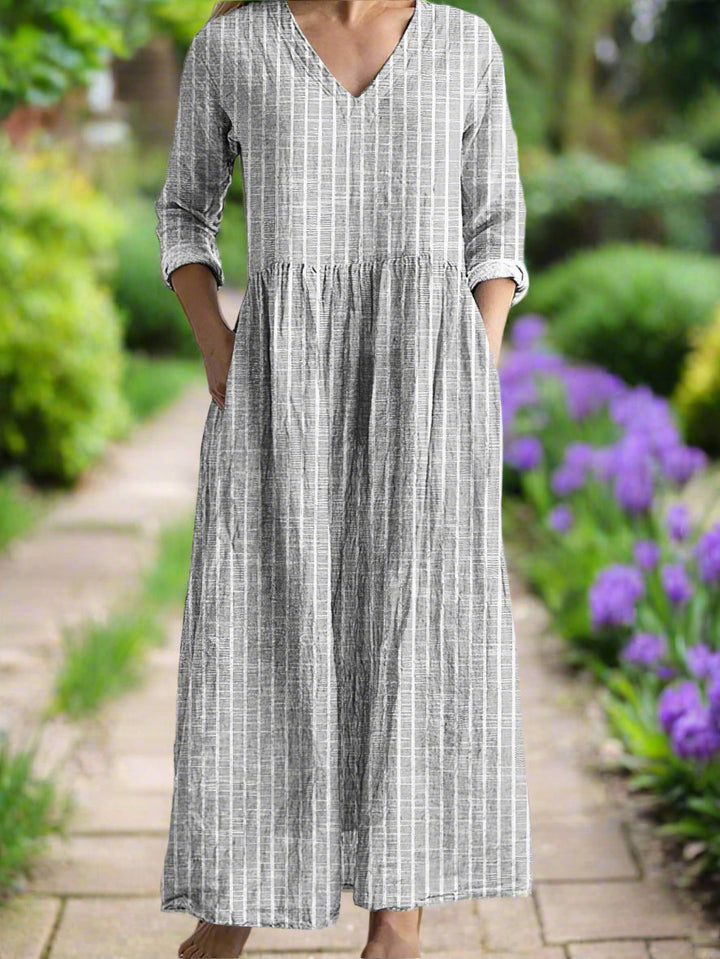 Gregoria - Vestido Informal A Rayas