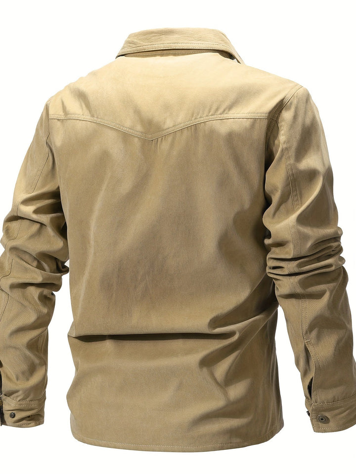 Evrypidis - Chaqueta Cargo Informal De Manga Larga