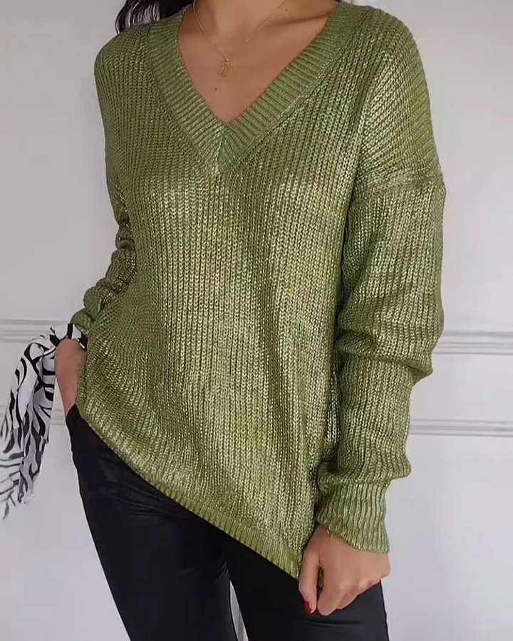 Natasja - Jersey Informal Con Cuello en V