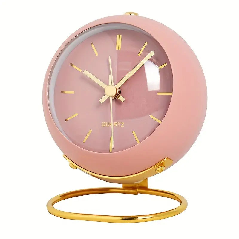 NordAura - Reloj De Escritorio Silencioso De Inspiración Nórdica Para La Decoración Del Hogar