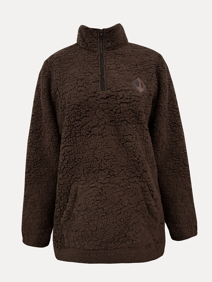 Willemien - Sudadera De Manga Larga Con Cremallera y Forro Polar