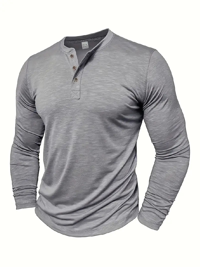 Randell - Camiseta Informal De Manga Larga