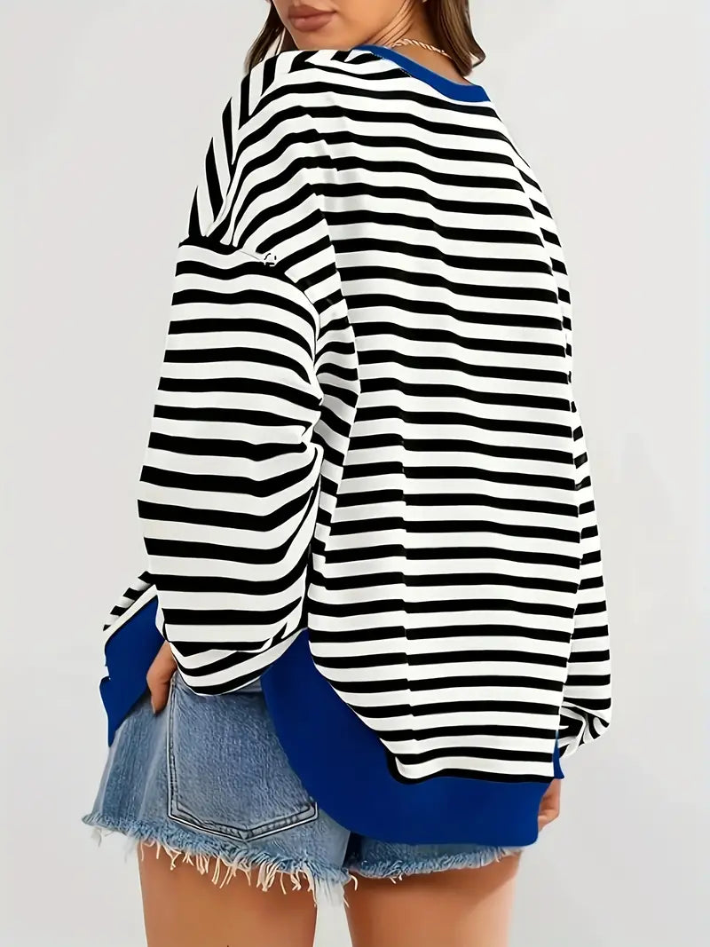 Nirina - Camisa De Manga Larga Con Estampado a Rayas