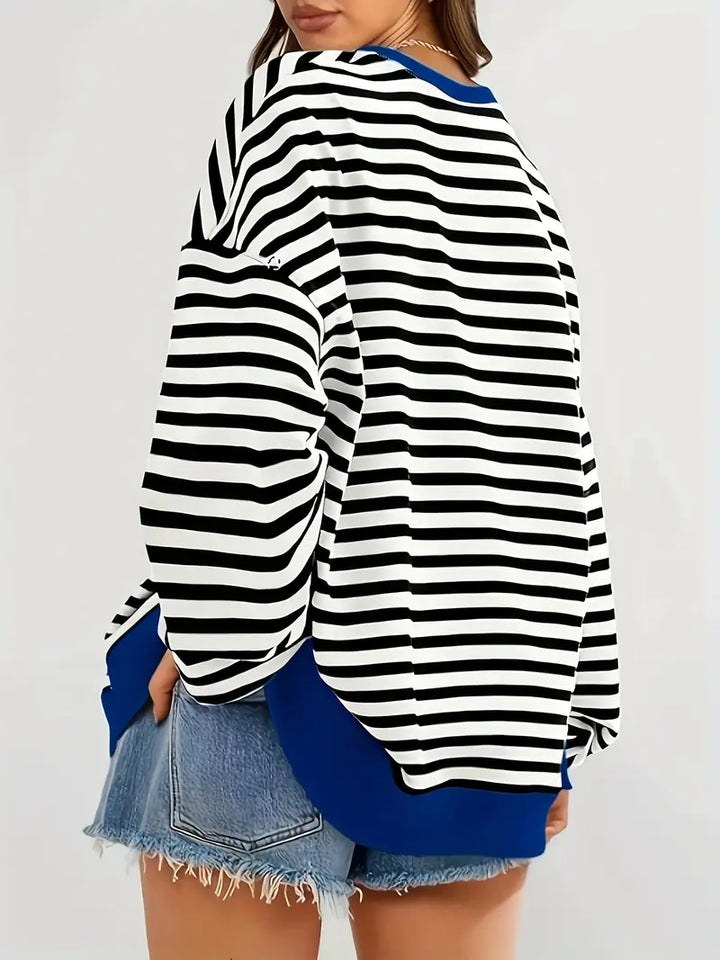 Nirina - Camisa De Manga Larga Con Estampado a Rayas