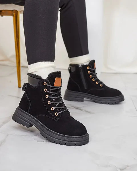 Alosia - Botines Con Cordones y Suela Gruesa