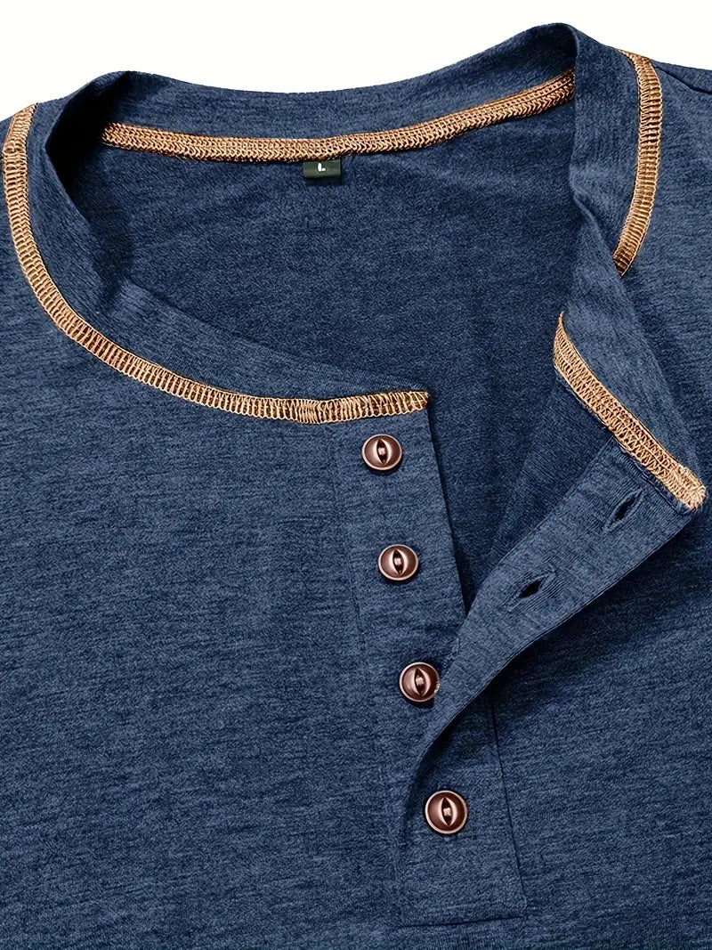 Orazio - Manga Corta Camiseta Con  Botón