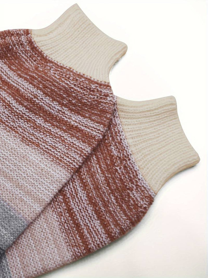 Avihod - Elegante Jersey De Cuello Redondo Con Corte Holgado