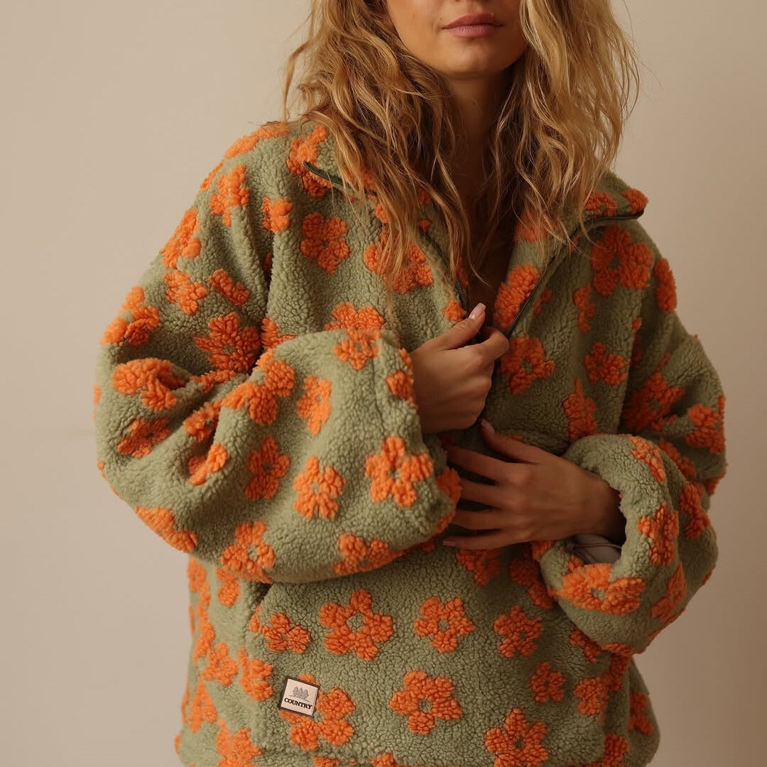 Azelma - Jersey De Manga Larga y Estampado Floral