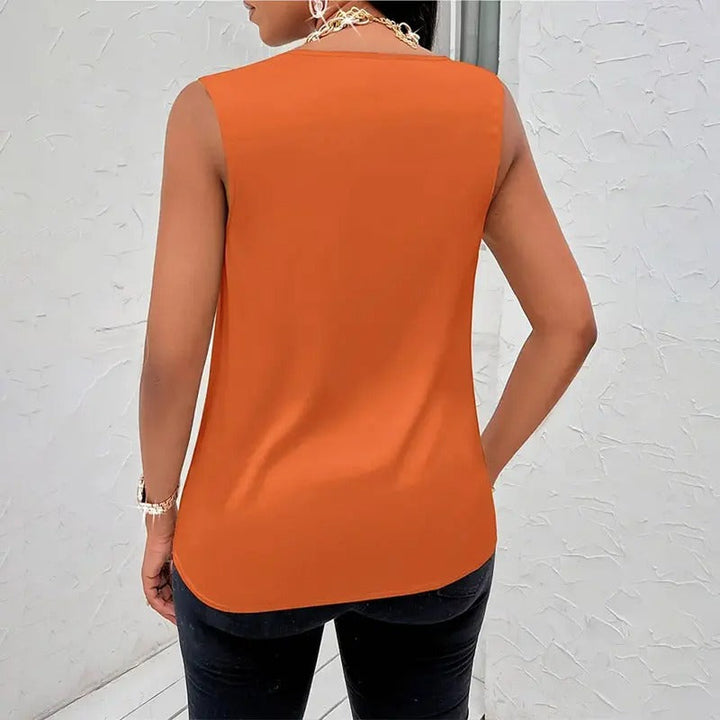Naiyan - Camiseta Sin Mangas Informal De Satén