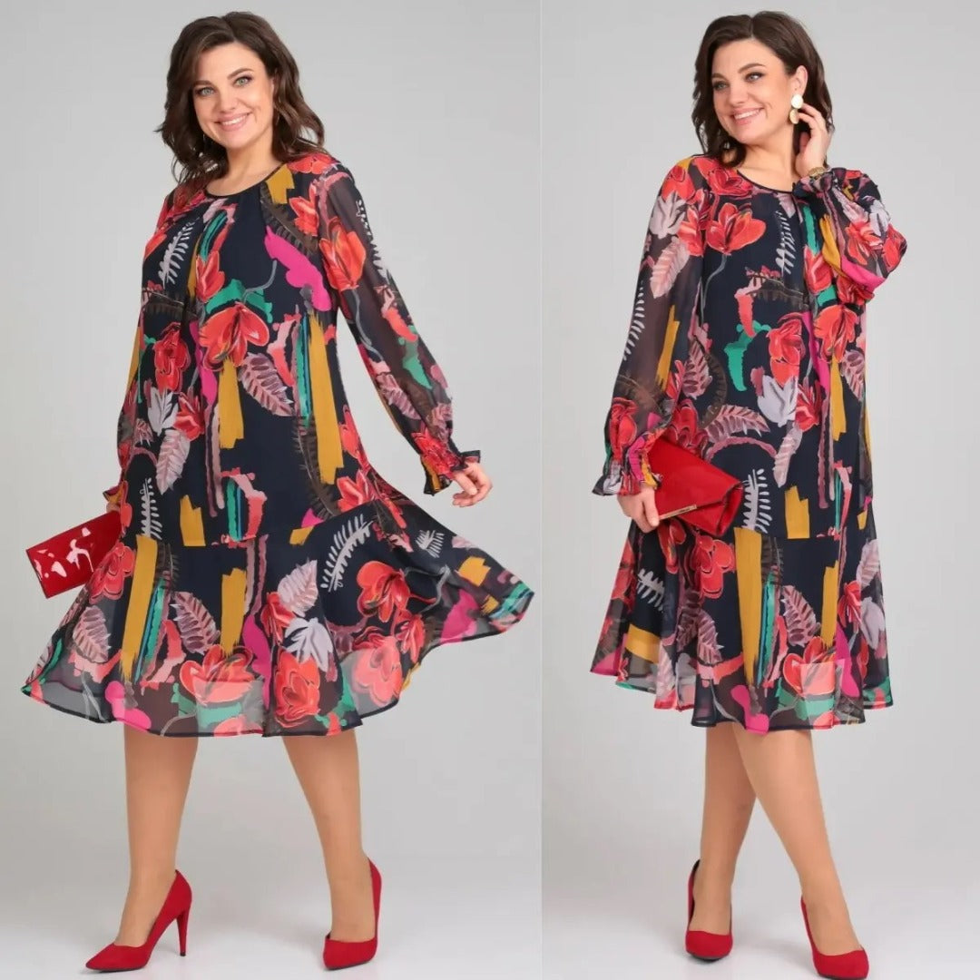 Vinoshika - Vestido Floral Elegante